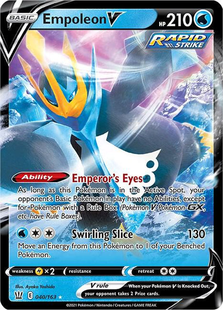 Empoleon V 040/163 - Pokemon TCG Battle Styles card
