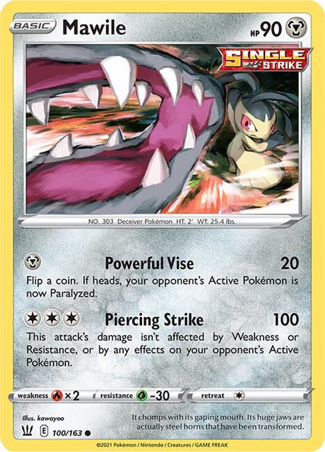 Mawile 100/163 - Pokemon TCG Battle Styles card
