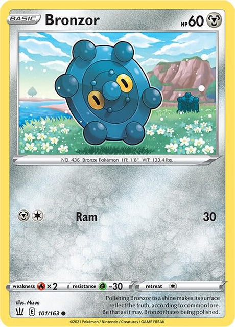 Bronzor 101/163 - Pokemon TCG Battle Styles card