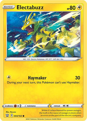 Electabuzz 044/163 - Pokemon TCG Battle Styles card