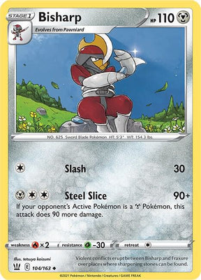 Bisharp 104/163 - Pokemon TCG Battle Styles card