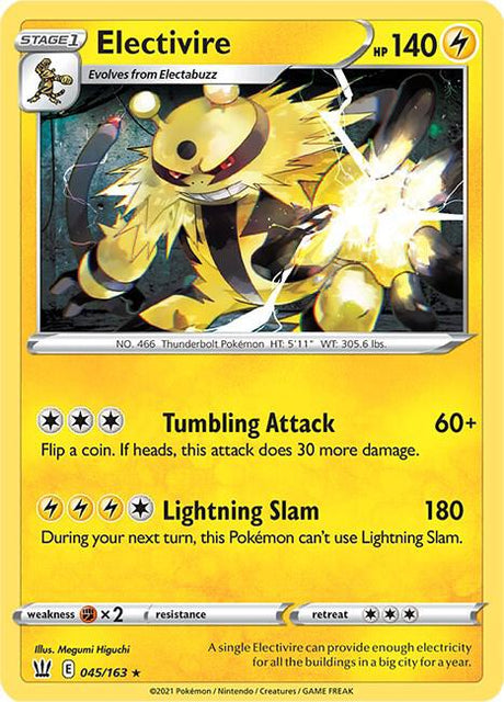 Electivire 045/163 - Pokemon TCG Battle Styles card