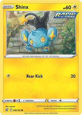 Shinx 046/163 - Pokemon TCG Battle Styles card