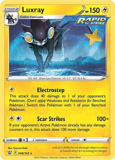 Luxray 048/163 - Pokemon TCG Battle Styles card