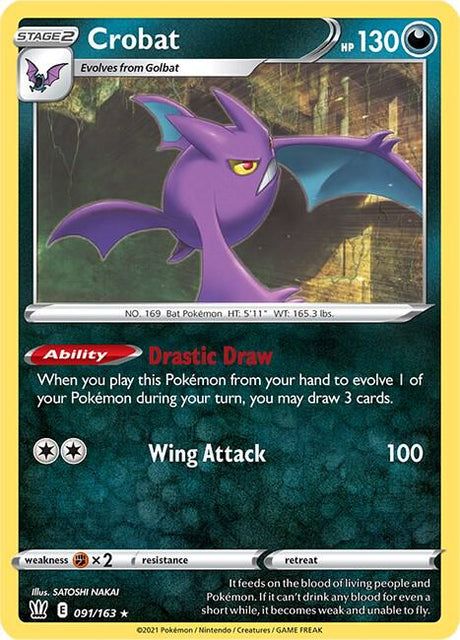 Crobat 091/163 - Pokemon TCG Battle Styles card