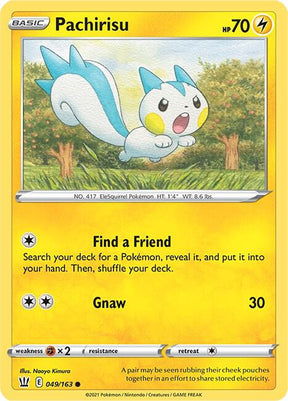 Pachirisu 049/163 - Pokemon TCG Battle Styles card