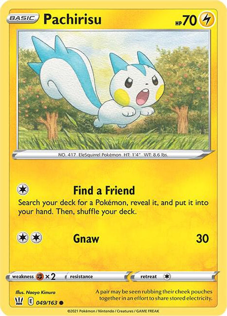 Pachirisu 049/163 - Pokemon TCG Battle Styles card