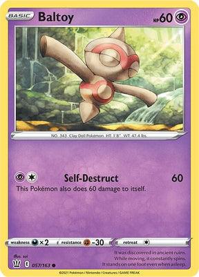 Baltoy 057/163 - Pokemon TCG Battle Styles card