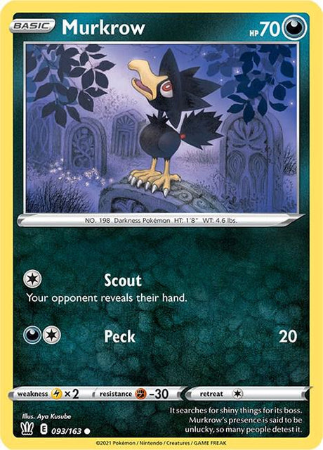 Murkrow 093/163 - Pokemon TCG Battle Styles card