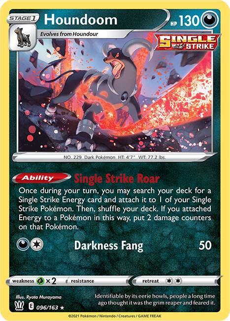 Houndoom 096/163 - Pokemon TCG Battle Styles card