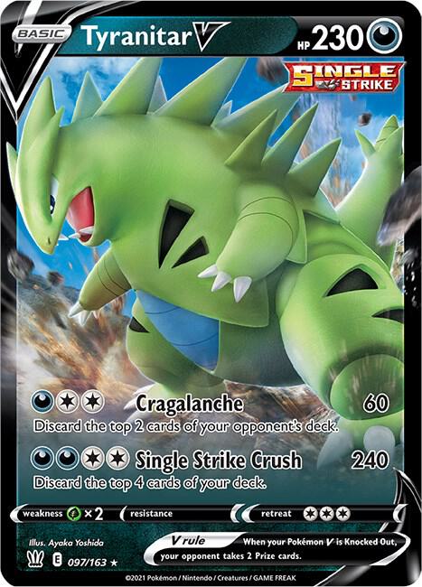 Tyranitar V 097/163 - Pokemon TCG Battle Styles card