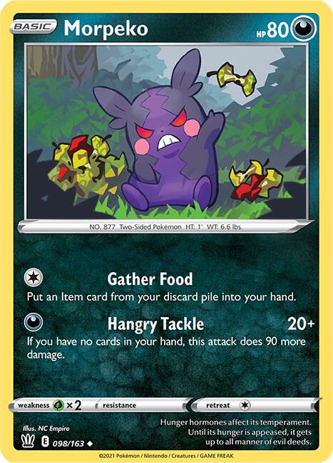 Morpeko 098/163 - Pokemon TCG Battle Styles card