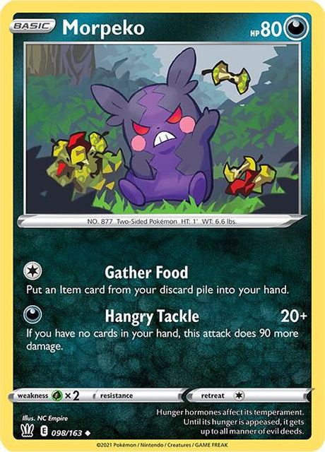 Morpeko 098/163 - Pokemon TCG Battle Styles card