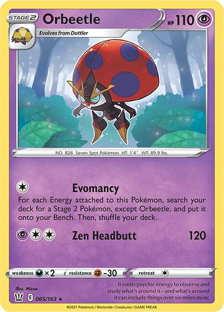 Orbeetle 065/163 - Pokemon TCG Battle Styles card