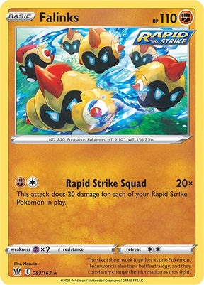 Falinks 083/163 - Pokemon TCG Battle Styles card