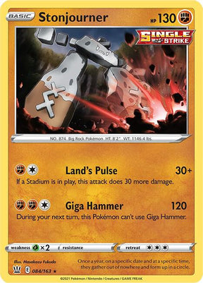Stonjourner 084/163 - Pokemon TCG Battle Styles card
