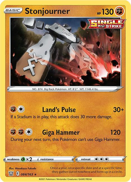 Stonjourner 084/163 - Pokemon TCG Battle Styles card