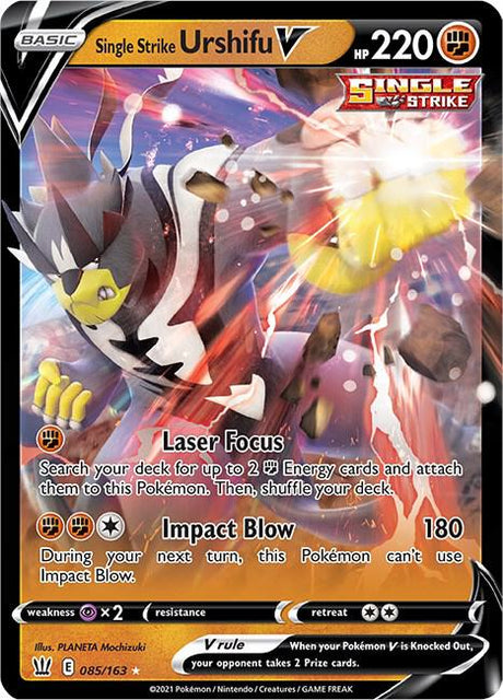 Single Strike Urshifu V 085/163 - Pokemon TCG Battle Styles card