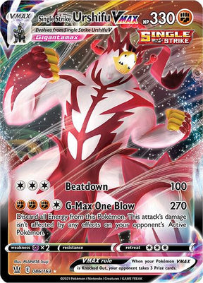 Single Strike Urshifu VMAX 086/163 - Pokemon TCG Battle Styles card