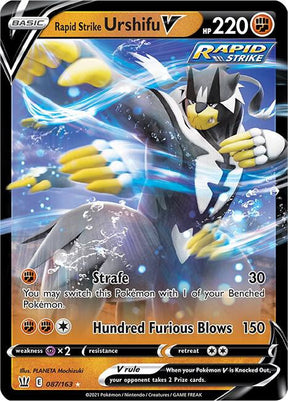 Rapid Strike Urshifu V 087/163 - Pokemon TCG Battle Styles card