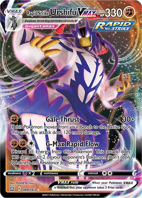 Rapid Strike Urshifu VMAX 088/163 - Pokemon TCG Battle Styles card