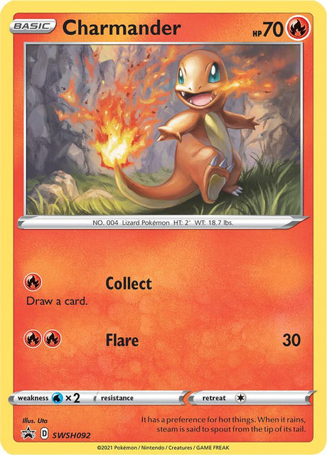 Charmander SWSH092, Sword & Shield Promos, Holo, English Pokémon TCG card
