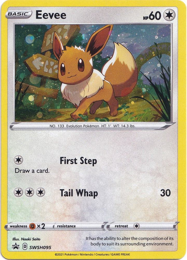 Eevee SWSH095, Sword & Shield Promos, Holo, English Pokémon TCG card