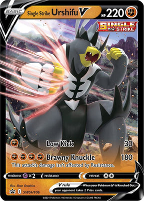 Single Strike Urshifu V SWSH106, Sword & Shield Promos, Holo, English Pokémon TCG card