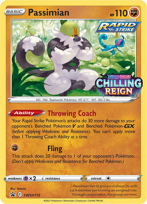 Passimian (Prerelease) SWSH115, Sword & Shield Promos, Holo, English Pokémon TCG card