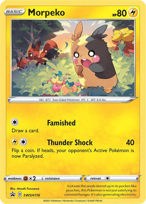Morpeko SWSH116, Sword & Shield Promos, Holo, English Pokémon TCG card