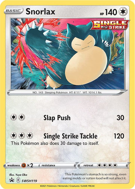 Snorlax SWSH119, Sword & Shield Promos, Holo, English Pokémon TCG card