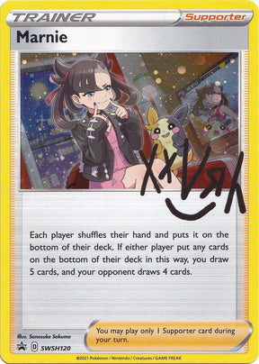 Marnie SWSH120, Sword & Shield Promos, Holo, English Pokémon TCG card