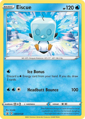 Eiscue SWSH128, Sword & Shield Promos, Holo, English Pokémon TCG card