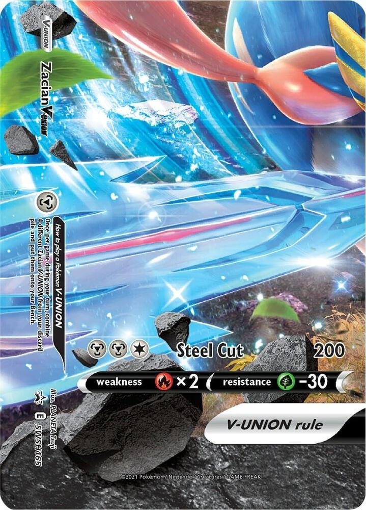 Zacian V-UNION SWSH165, Sword & Shield Promos, Holo, English Pokémon TCG card