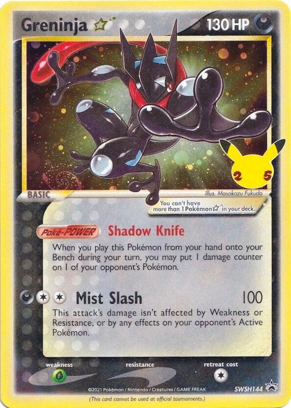 Greninja Star SWSH144, Sword & Shield Promos, Holo, English Pokémon TCG card
