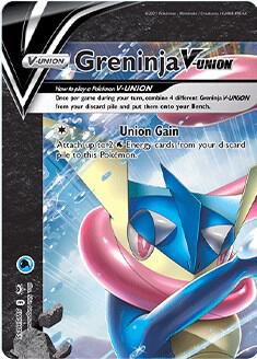 Greninja V-UNION SWSH155, Sword & Shield Promos, Holo, English Pokémon TCG card
