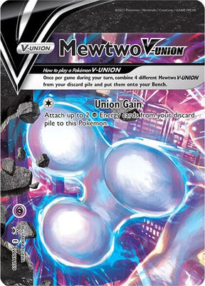 Mewtwo V-UNION SWSH159, Sword & Shield Promos, Holo, English Pokémon TCG card