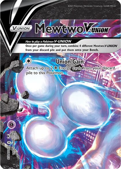 Mewtwo V-UNION SWSH159, Sword & Shield Promos, Holo, English Pokémon TCG card