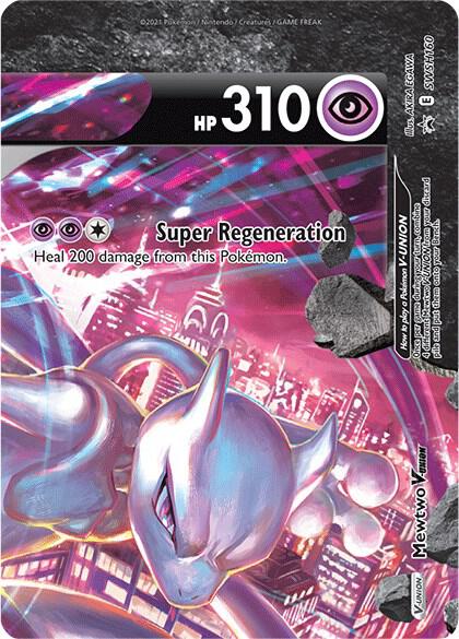 Mewtwo V-UNION SWSH160, Sword & Shield Promos, Holo, English Pokémon TCG card