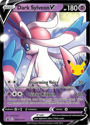 Dark Sylveon V SWSH134, Sword & Shield Promos, Holo, English Pokémon TCG card