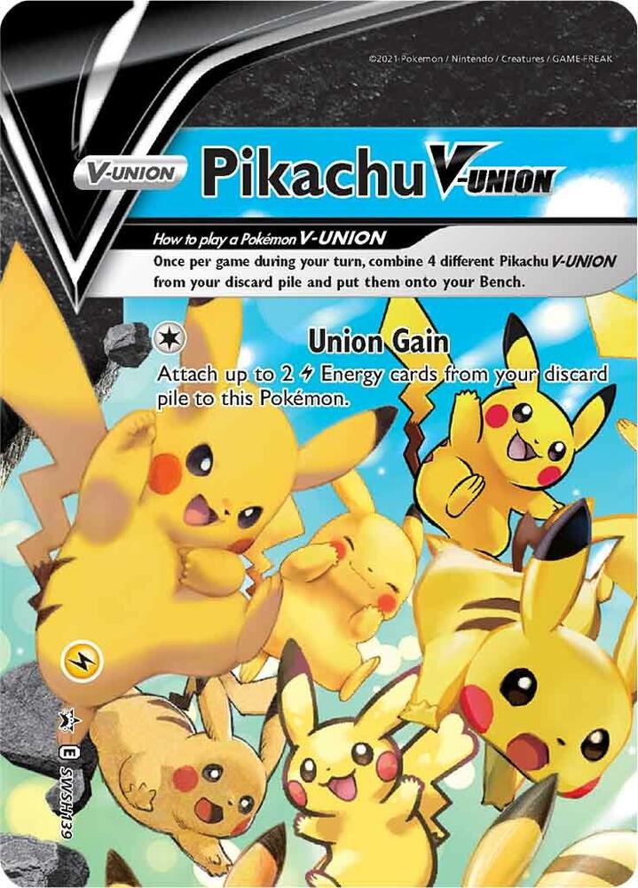 Pikachu V-Union SWSH139, Sword & Shield Promos, Holo, English Pokémon TCG card
