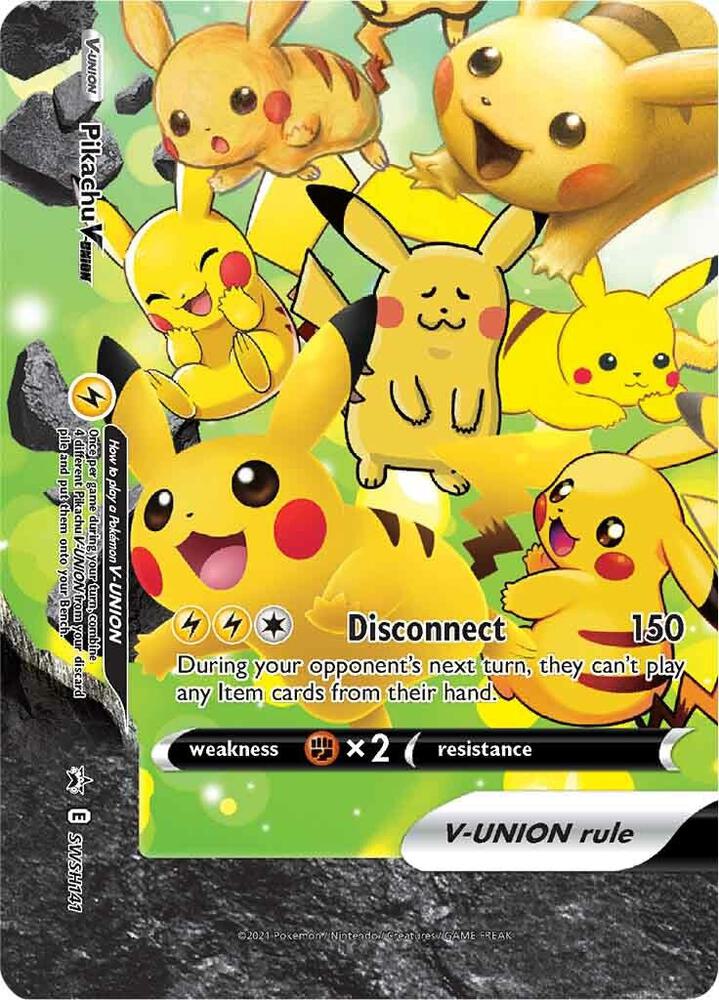 Pikachu V-Union SWSH141, Sword & Shield Promos, Holo, English Pokémon TCG card