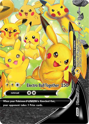 Pikachu V-Union SWSH142, Sword & Shield Promos, Holo, English Pokémon TCG card
