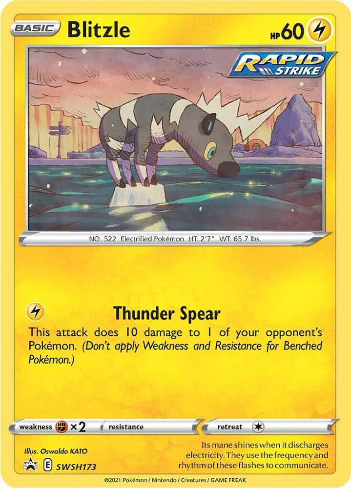 Blitzle SWSH173, Sword & Shield Promos, Holo, English Pokémon TCG card