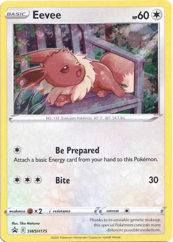 Eevee SWSH175, Sword & Shield Promos, Holo, English Pokémon TCG card