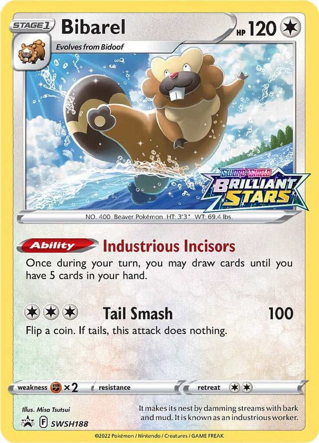 Bibarel SWSH188, Sword & Shield Promos, Holo, English Pokémon TCG card