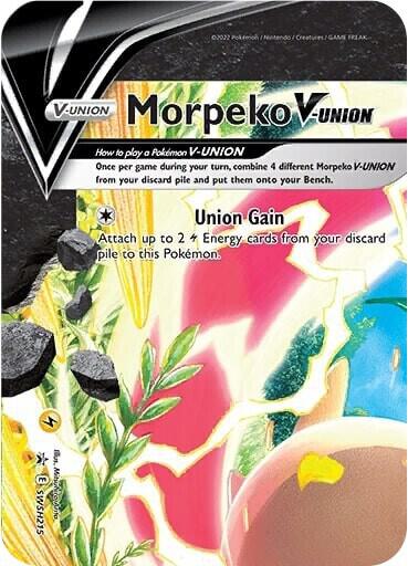 Morpeko V-Union SWSH215, Sword & Shield Promos, Holo, English Pokémon TCG card