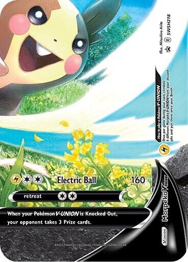 Morpeko V-Union SWSH218, Sword & Shield Promos, Holo, English Pokémon TCG card