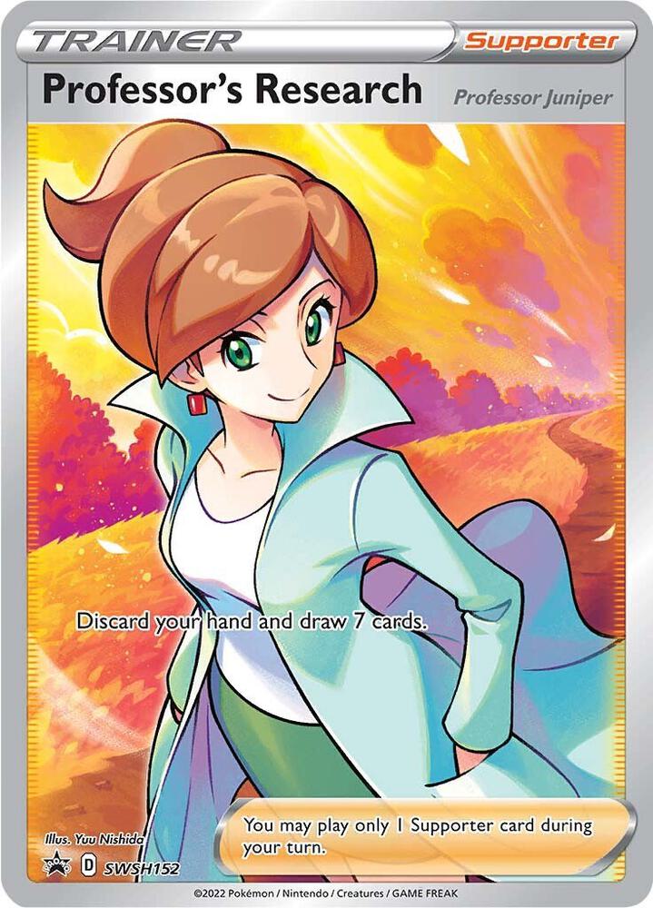 Professor's Research [Professor Juniper] SWSH152, Sword & Shield Promos, Holo, English Pokémon TCG card