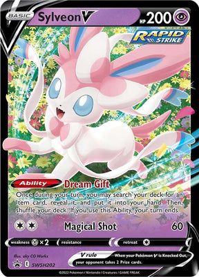 Sylveon V SWSH202, Sword & Shield Promos, Holo, English Pokémon TCG card